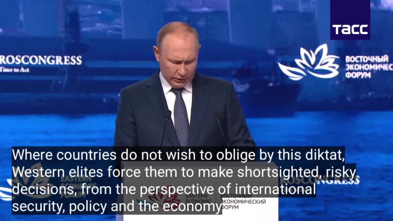 🇷🇺📍Multipolarity has landed - Putin says the old world order has gone
