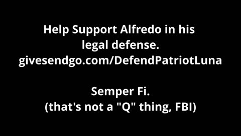 Surveillance footage of FBI raid on Alfredo Luna's home on 1/15/21 at ~5am