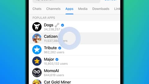 Loja de Miniapps no Telegram