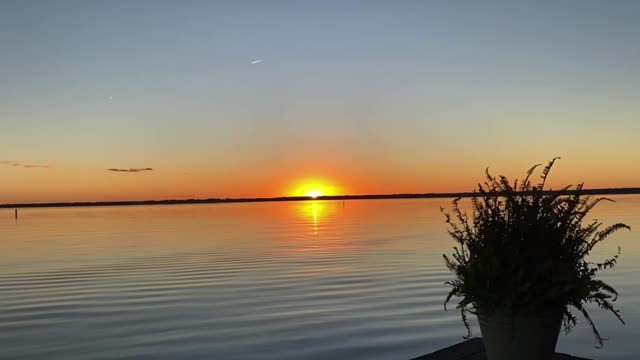 Winter Lake Sunset