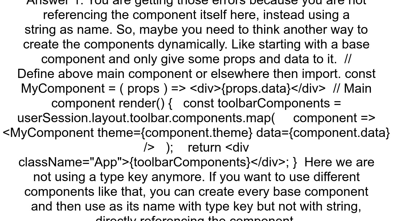 Incorrect casing error with dynamically rendered component in React