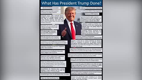 This is what President Trump did 4 years in office