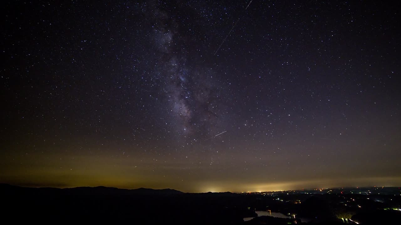 Timelapse: Milky Way with Night Sounds and Ambient Music