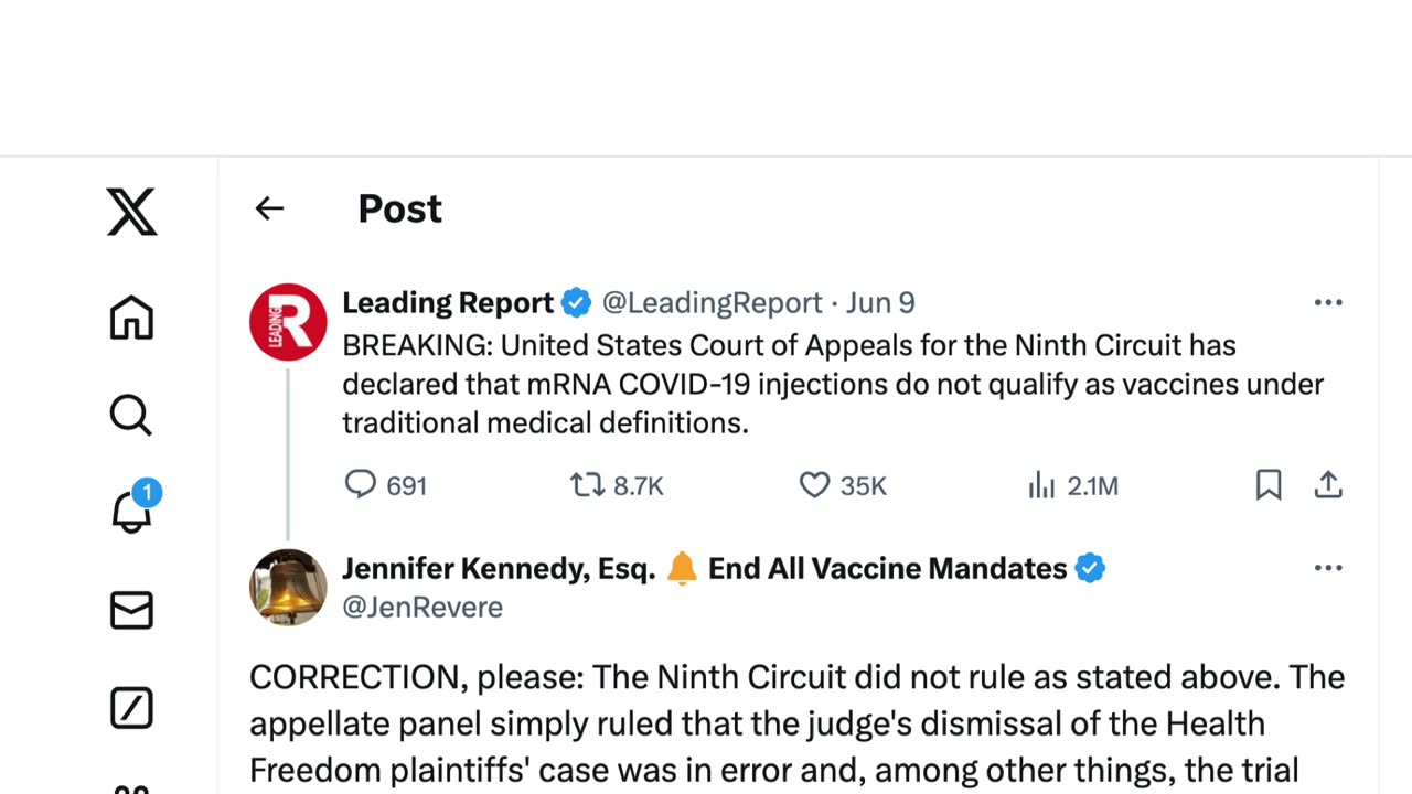 CORRECTION, please- The Ninth Circuit did not rule as stated above.