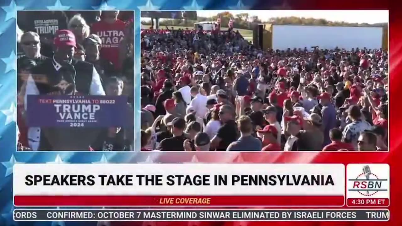 Steelers Great Antonio Brown Addresses Trump Rally Crowd In Latrobe, PA