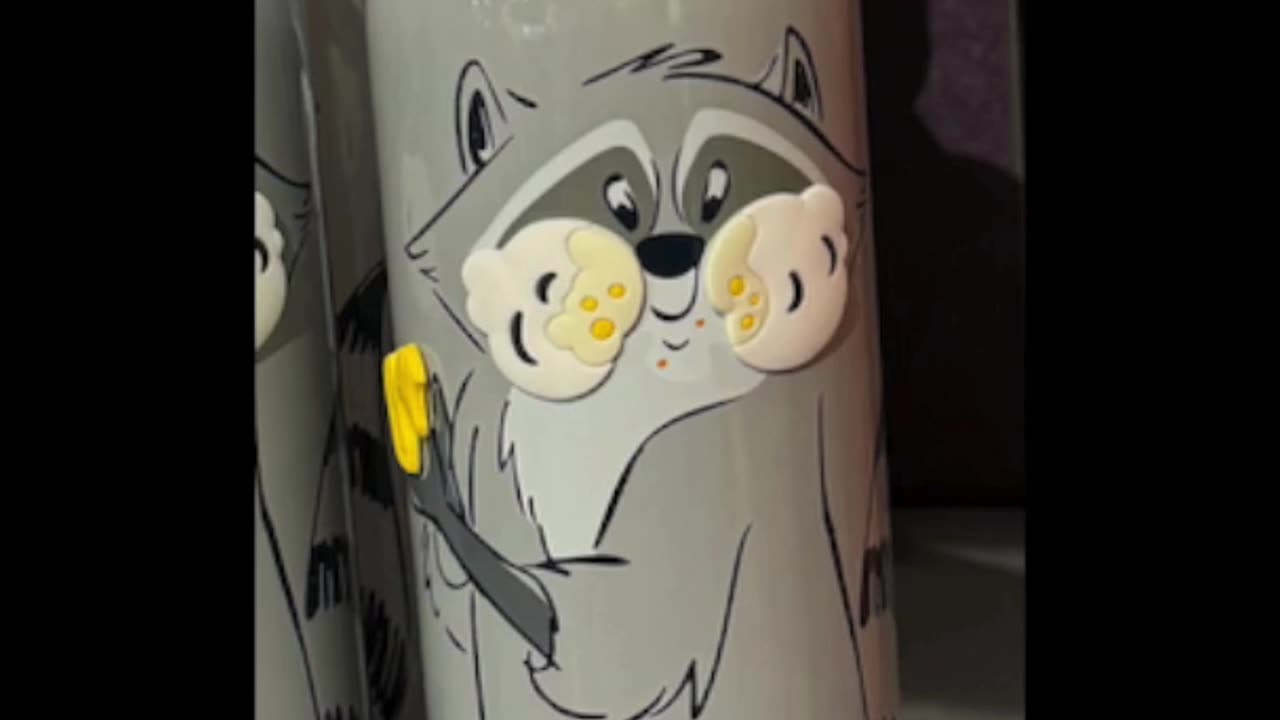 Disney Parks Meeko the Racoon from Pocahontas Metal Water Bottle #shorts