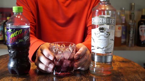 Smirnoff Vanilla Vodka & Mtn Dew Pitch Black