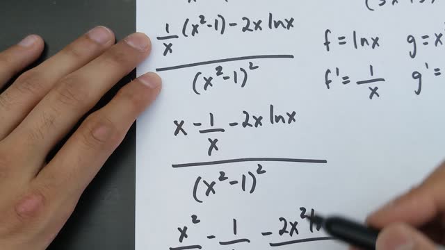 Derivation (Quotient Rule)