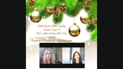 Christmas in July! Fall Zoom Bible Study Announcement