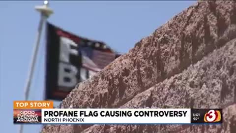 Phoenix homeowner's 'F-Biden' flag causing neighborhood stir_low