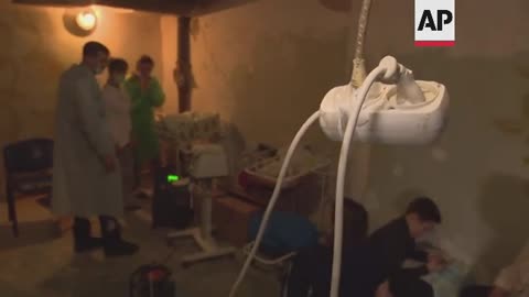 Maternity ward moved to bomb shelter in Kharkiv