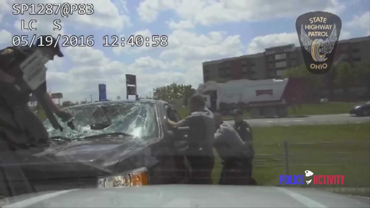 Dashcam Shows Police Chase Of Kidnapping Suspect Ends In Spinout