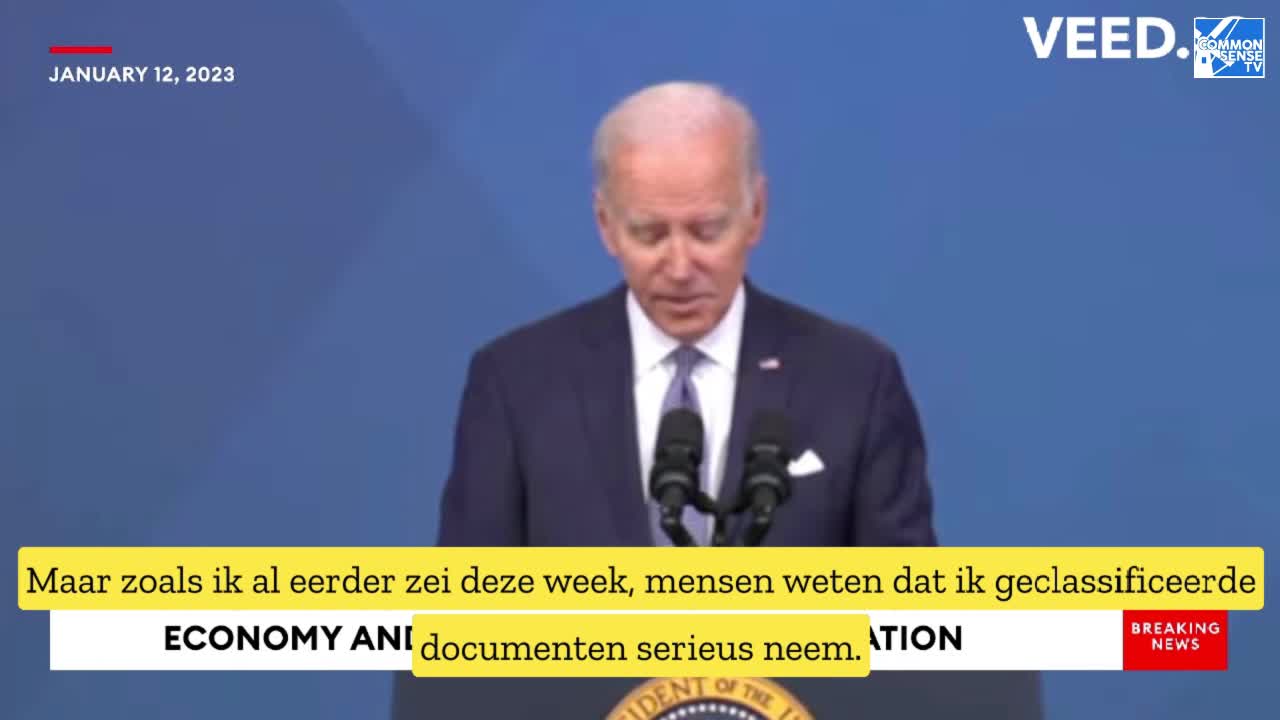 Biden over geclassificeerde documenten in garage