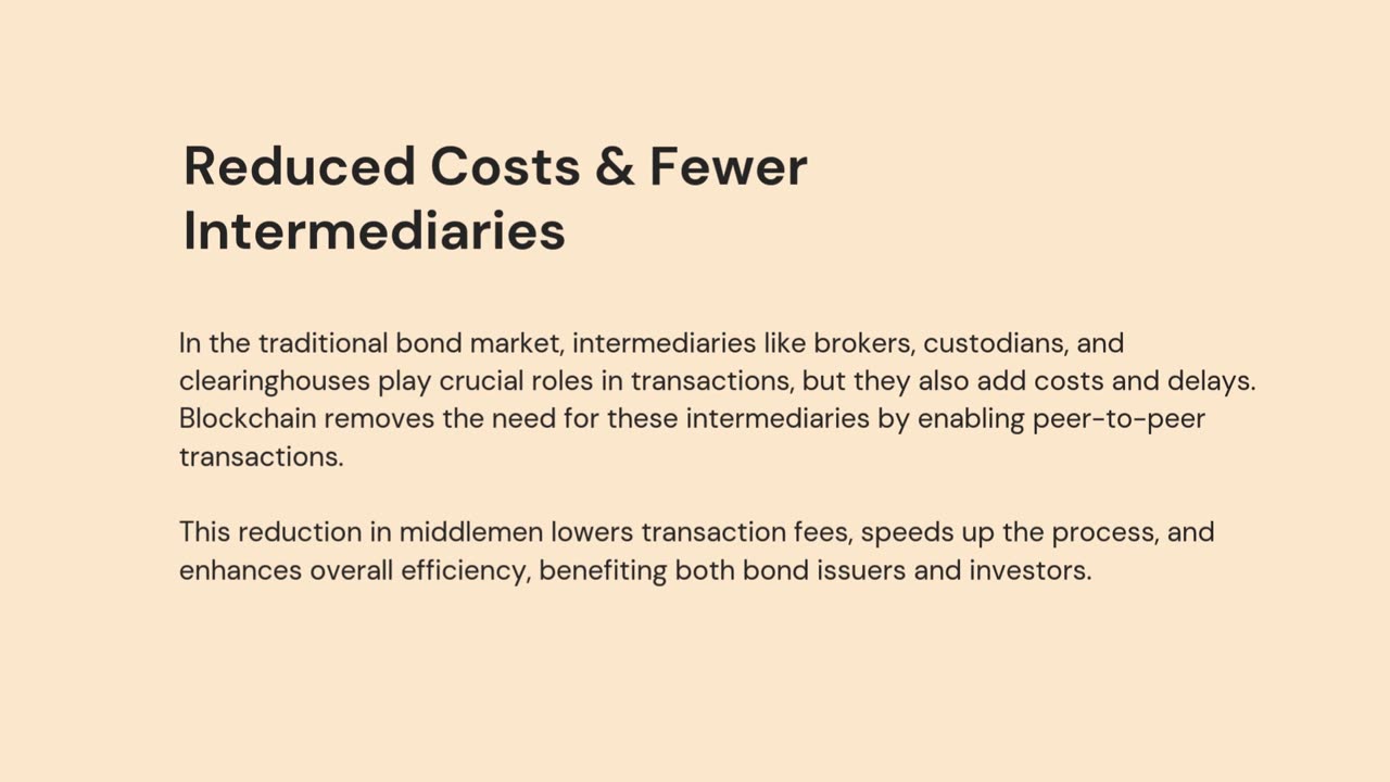 Bond Tokenization on Blockchain Key features