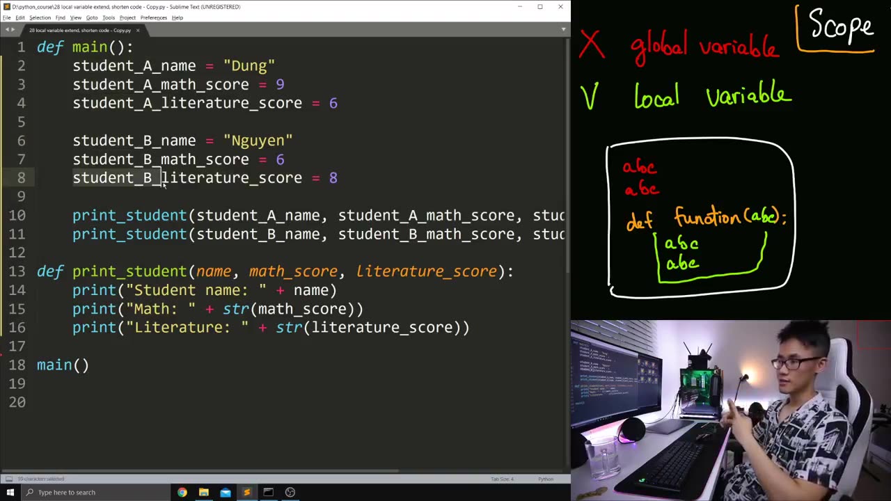 28. Practise using- Khóa học Lập trình Python- DLTT- Hàm -Function -P4