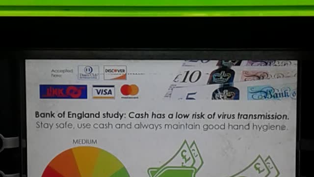 Can covid survive on banknotes? ATM:Cash is low risk Bank of England study