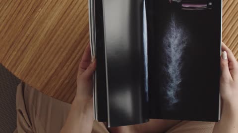 Lady Browsing a Magazine