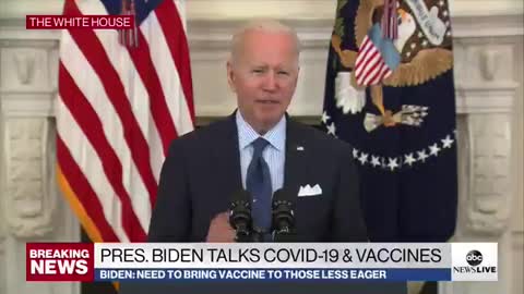 Old Joe Tells Nation to Visit "Vaccines.Gum" for Info on COVID Vaccines - And Says It Twice (VIDEO)