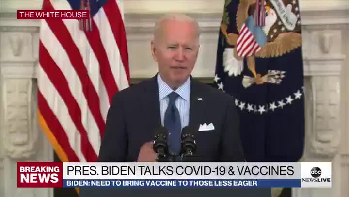 Old Joe Tells Nation to Visit "Vaccines.Gum" for Info on COVID Vaccines - And Says It Twice (VIDEO)