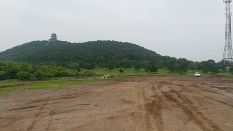 green mountains in the distance