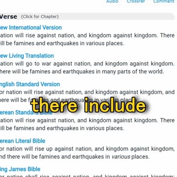 King James Version: 1, Modern Translations: 0