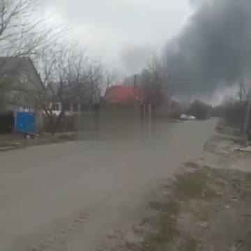 Russians bombing the village of Kozatskoe, Kherson region.