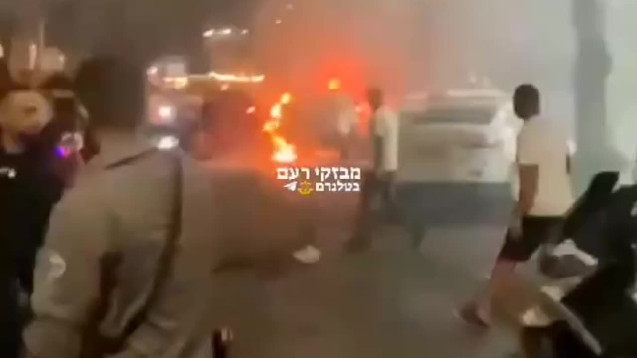 Israeli sources report a car explosion near the police station