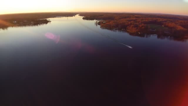 Evening on the Lake Drone footage