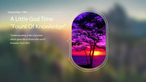 A Little God Time - September 19, 2021