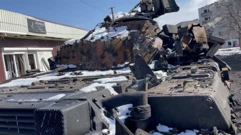 Destroyed Ukrainian equipment