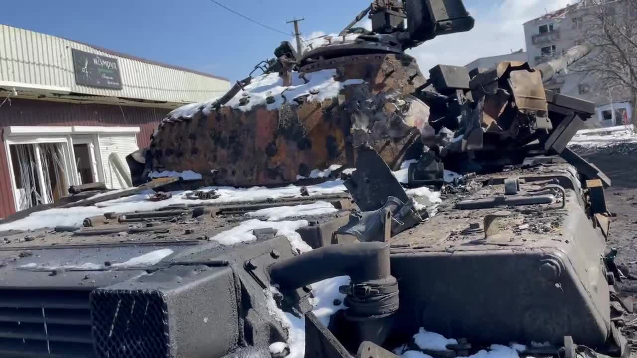 Destroyed Ukrainian equipment
