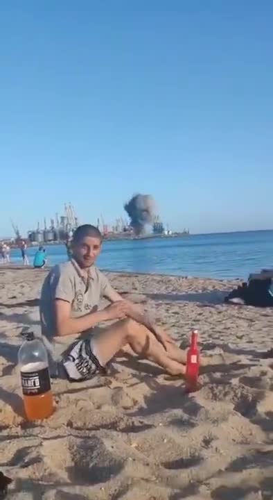 Ukraine War Beachgoers Adjusting Well To The "Norms" Of War