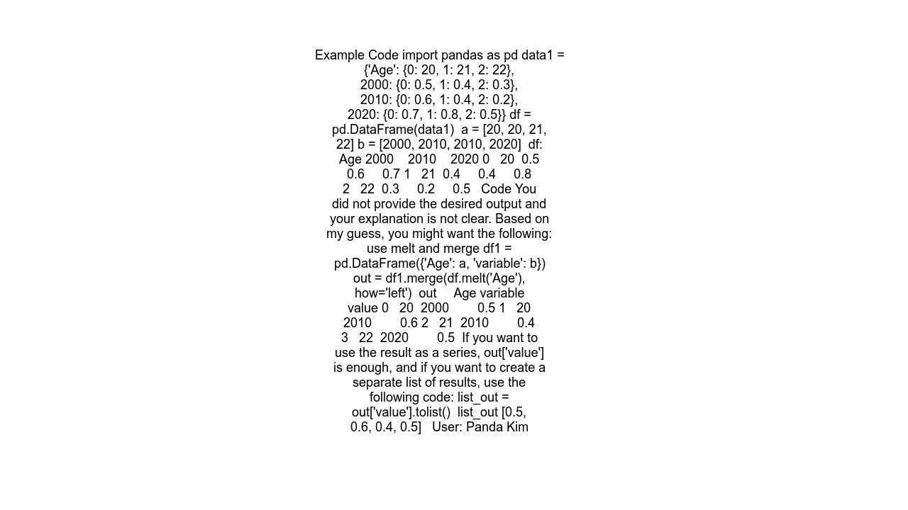 How to Lookup multiple Row and Column using PD