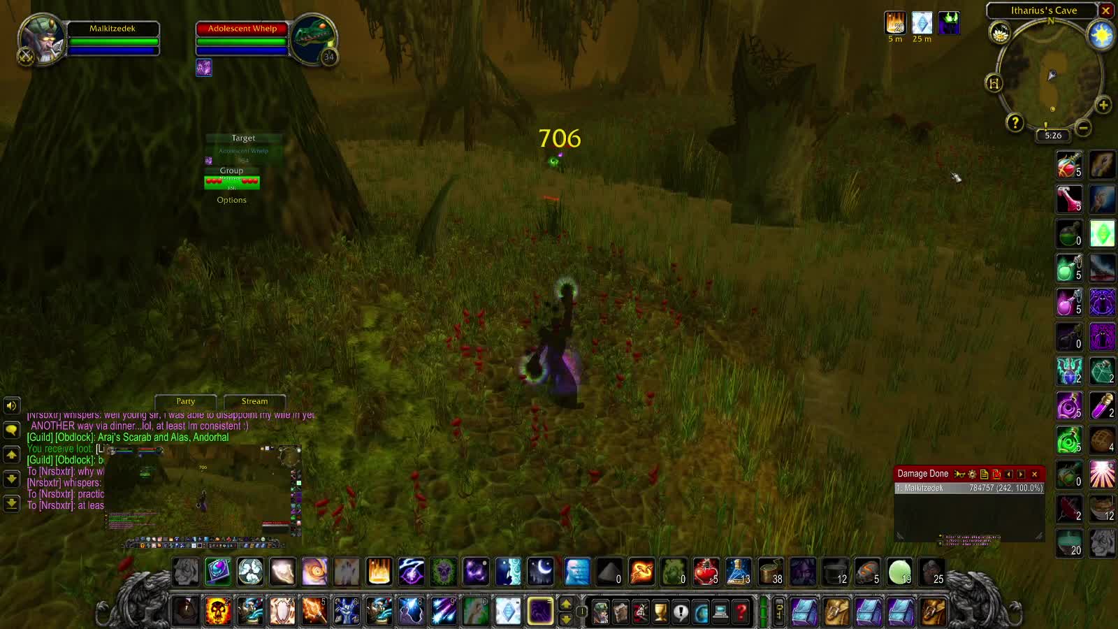 World of Warcraft Classic Shadow gathering in all the world but this time the swamp