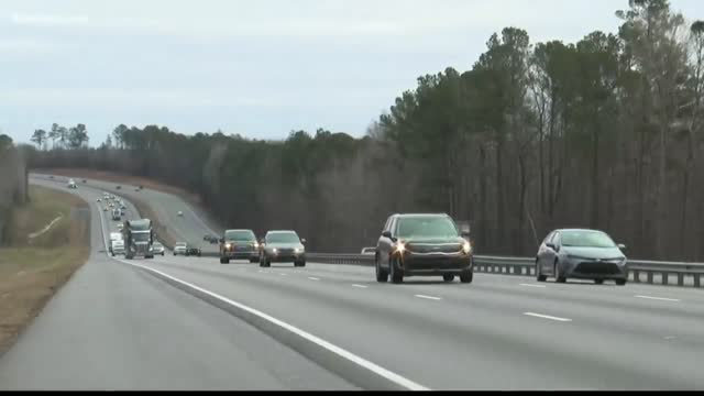Speeds away highway
