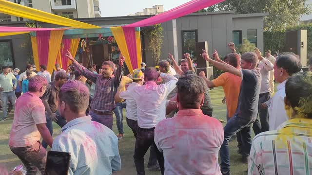 Holi celebration