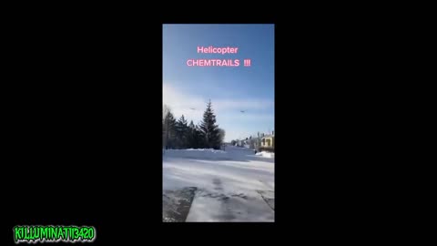 Helicopter Chemtrails?...C'mon Now...