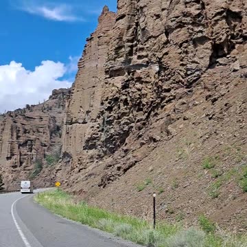 Carved out by Noah's worldwide flood waters. Shoshone Natl Pk 6/16/23