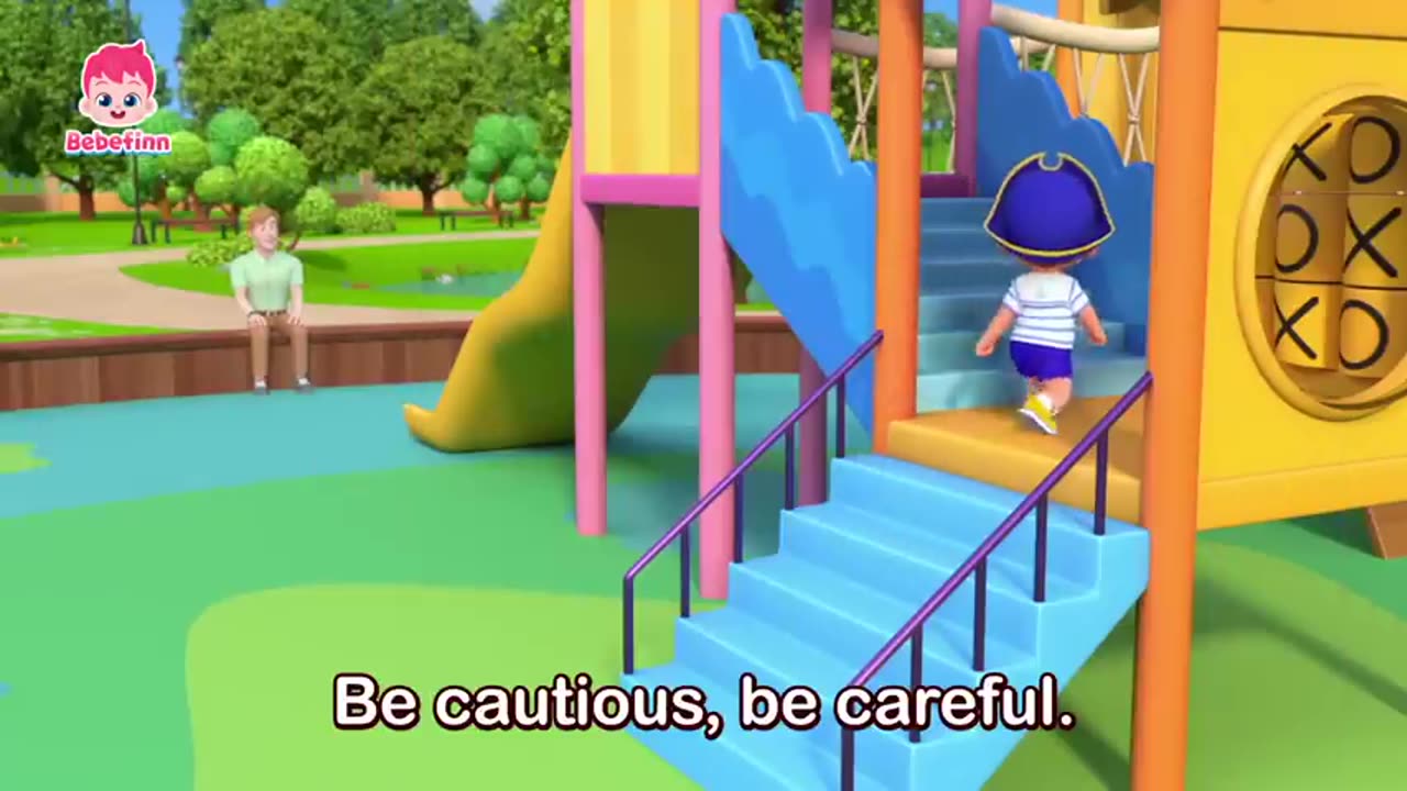 Ouch! Playground Safety Song Bebefinn Nursery Rhymes for Kids