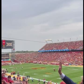 President Trump gets cheered at Iowa State Football game