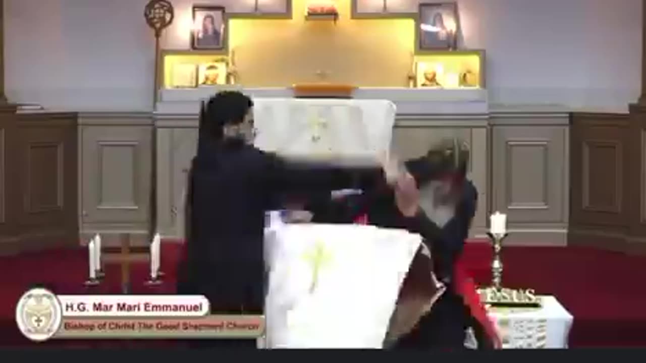 Assyrian Orthodox Bishop Attacked Live On Camera By A Knife-Wielding Madman In Australia