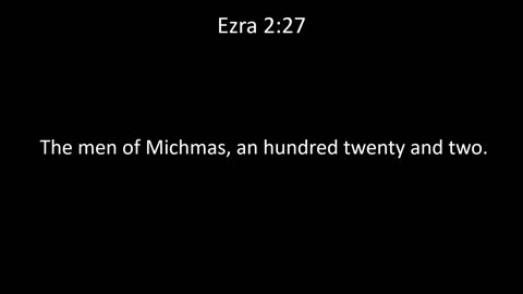 KJV Bible Ezra Chapter 2