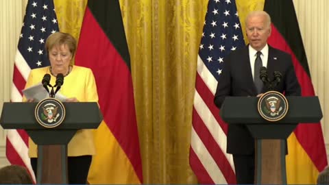 President Biden Participates in a Joint Press Conference with H.E. Dr. Merkel