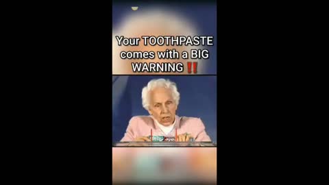 Toothpaste Comes with BIG warnings