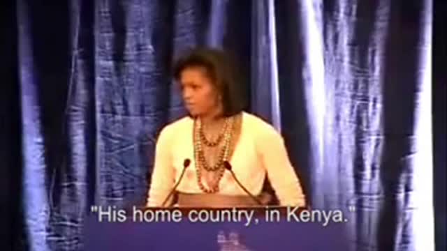 Michelle Obama confirms Barak is Kenyan.