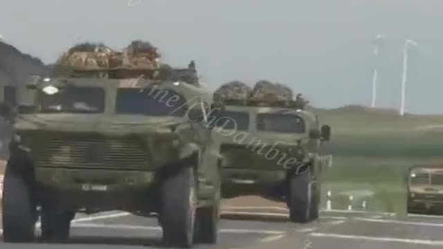 Chinese convoy en route to Taiwan