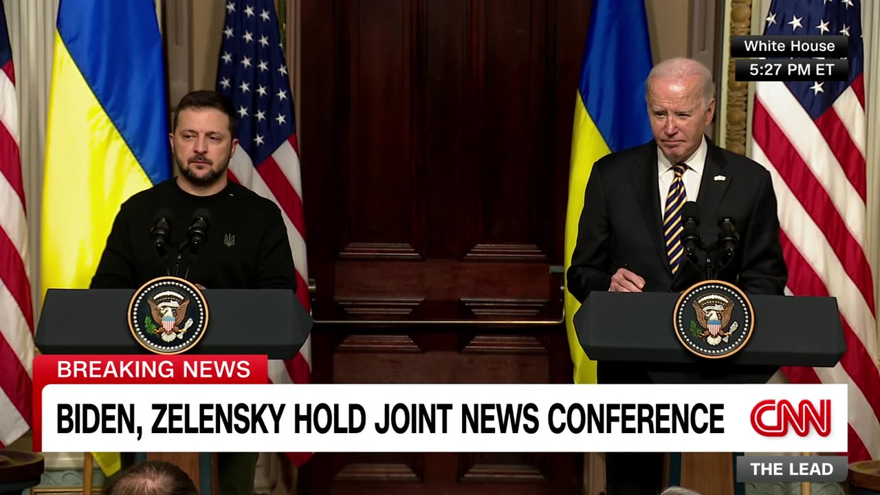 Biden and Zelensky hold joint news conference on Ukraine aid