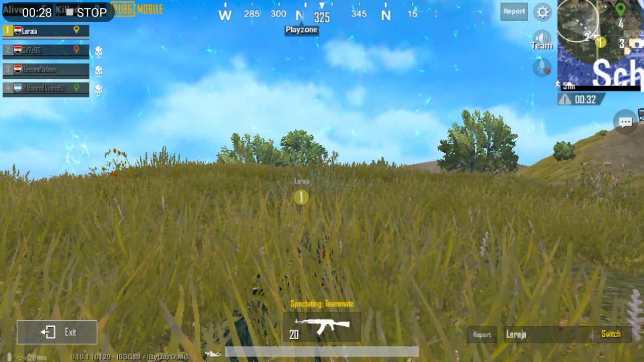 Pubg Mobile Game Great Surviving Skills in Last 4 Man Stand Using Vss Weapon