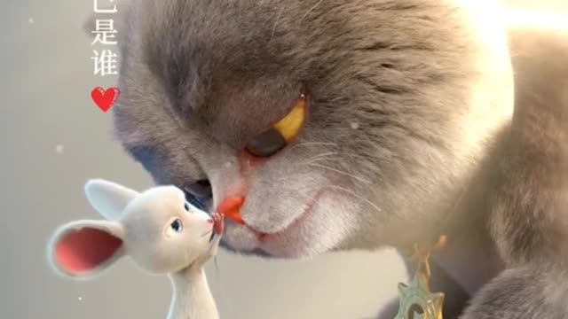 Cat and rat friendship 😍