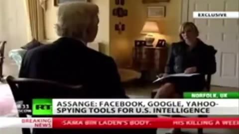 ASSANGE: FACEBOOK, GOOGLE, YAHOO-SPYING TOOLS FOR U.S. INTELLIGENCE